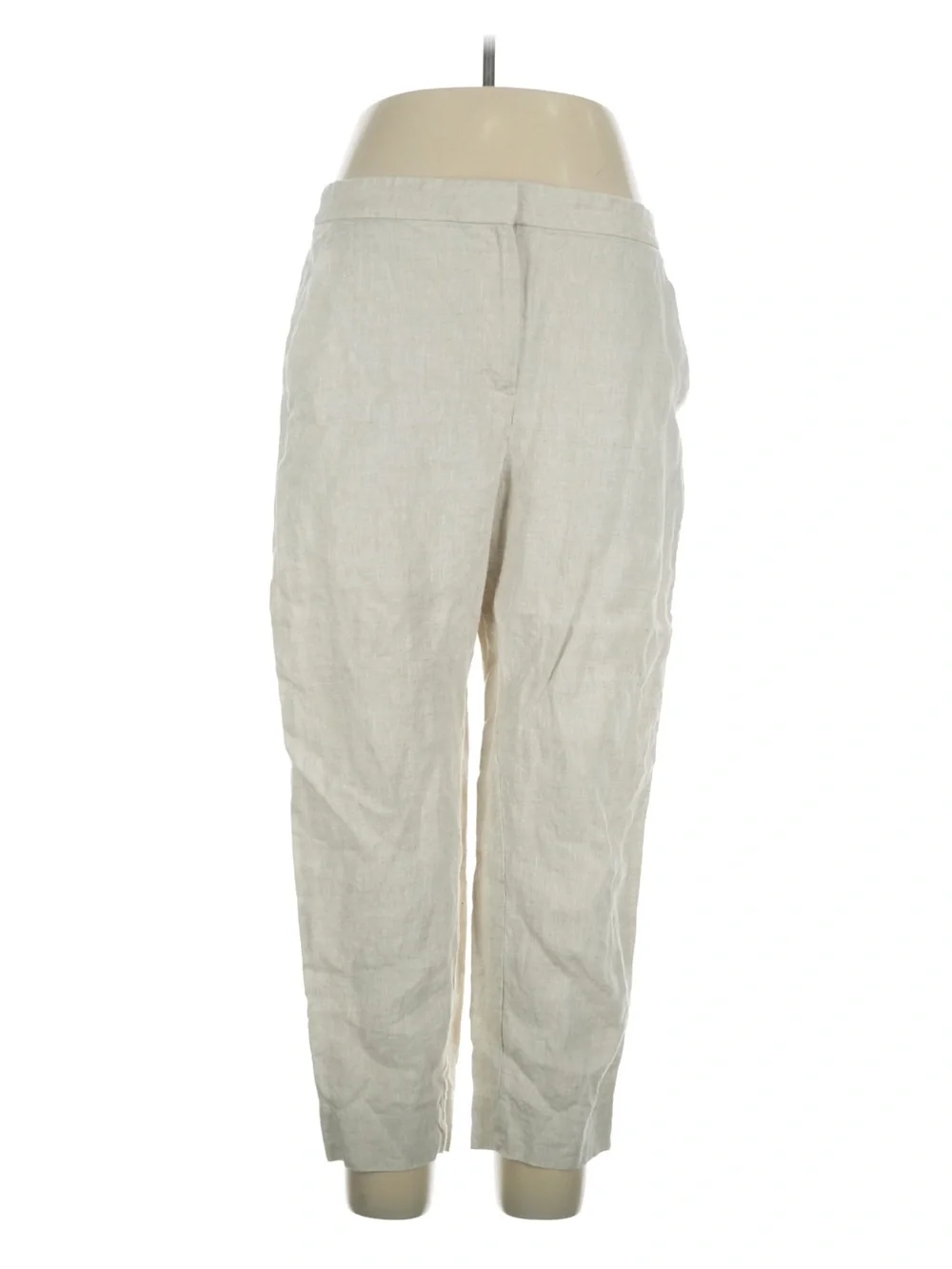Linen Straight-Leg Pants